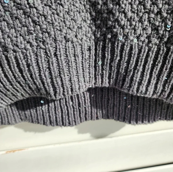 🍭HOST PICK🍭Girls Mexx Sweater Hi Low Sparkle Grey size 5-6 - Picture 7 of 7